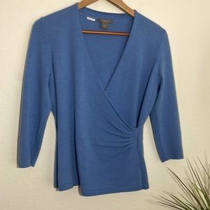 Ann tylor cashmere wrap sweater top